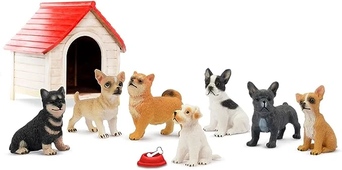 Cute Dog Custom PVC Vinyl Plastic Education Toys for Kids