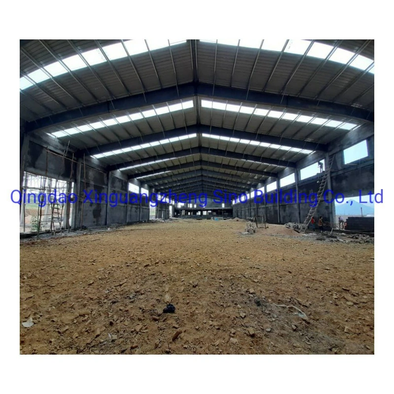 Juice Factory Metal Frame Steel Roof Structure with Cladding System