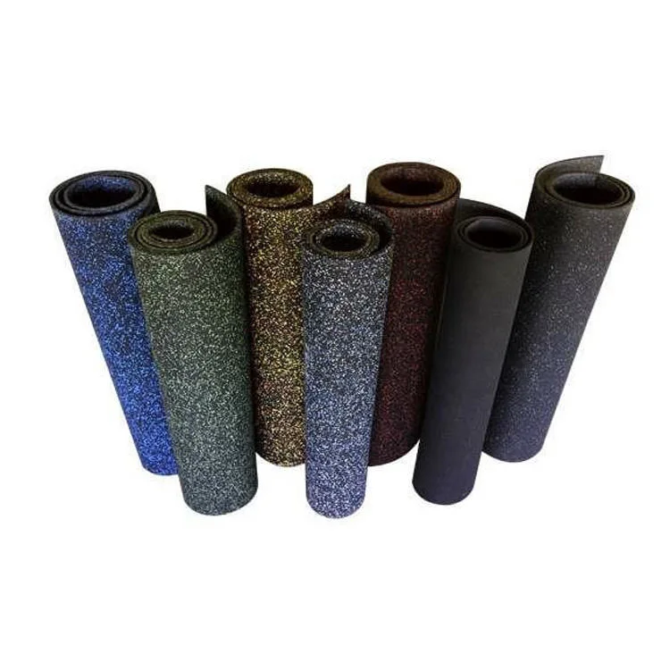 Anti-Slip Gym Rubber Flooring Rolls Tiles Sports Equipments Rubber Mat