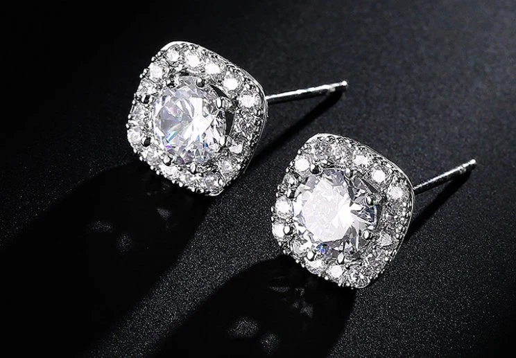 Fashion CZ Earring Jewelry, Fashion Accessories. Factory Direct Wholesale/Supplier