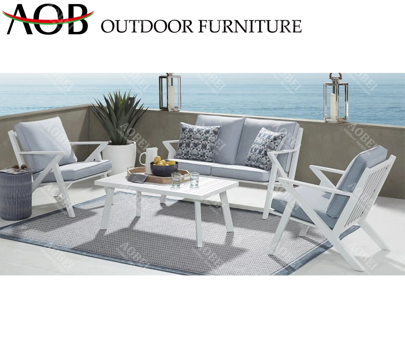 Leisure Modern Customized Outdoor Exterior Hotel Home Patio Garden Set Rattan Wicker Sofa Set Furniture