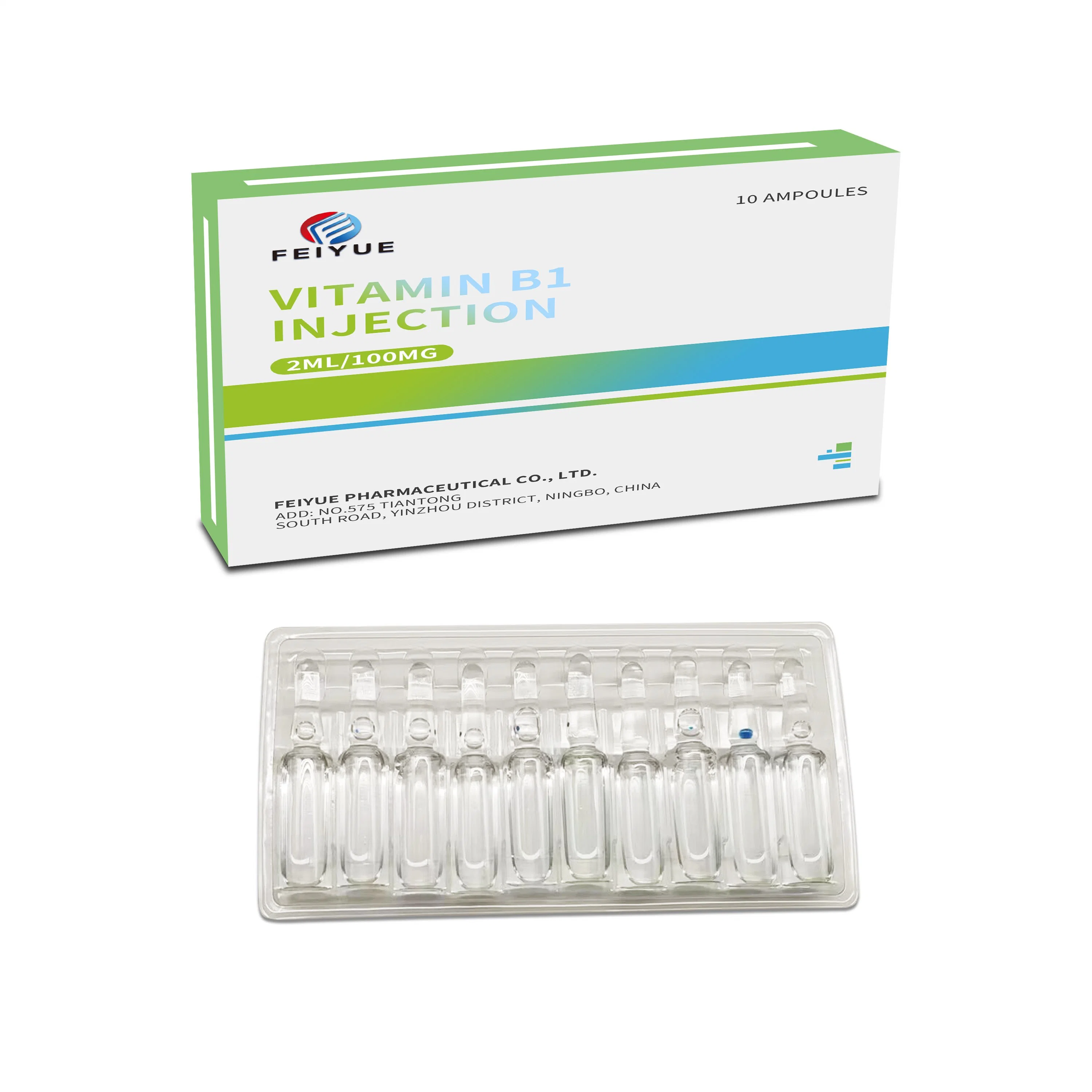 Inyección de vitamina B1 2ml: 50mg con GMP