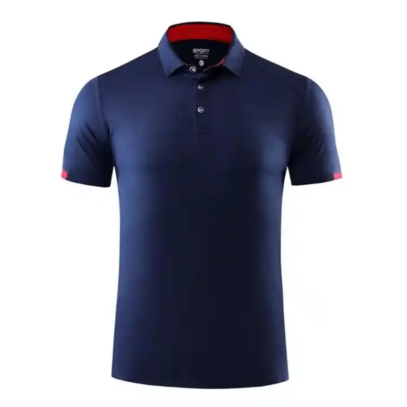 Customize Embroidery Logo Man's Sports Breathable Cotton Polyester Printed Uniform Polo Shirts