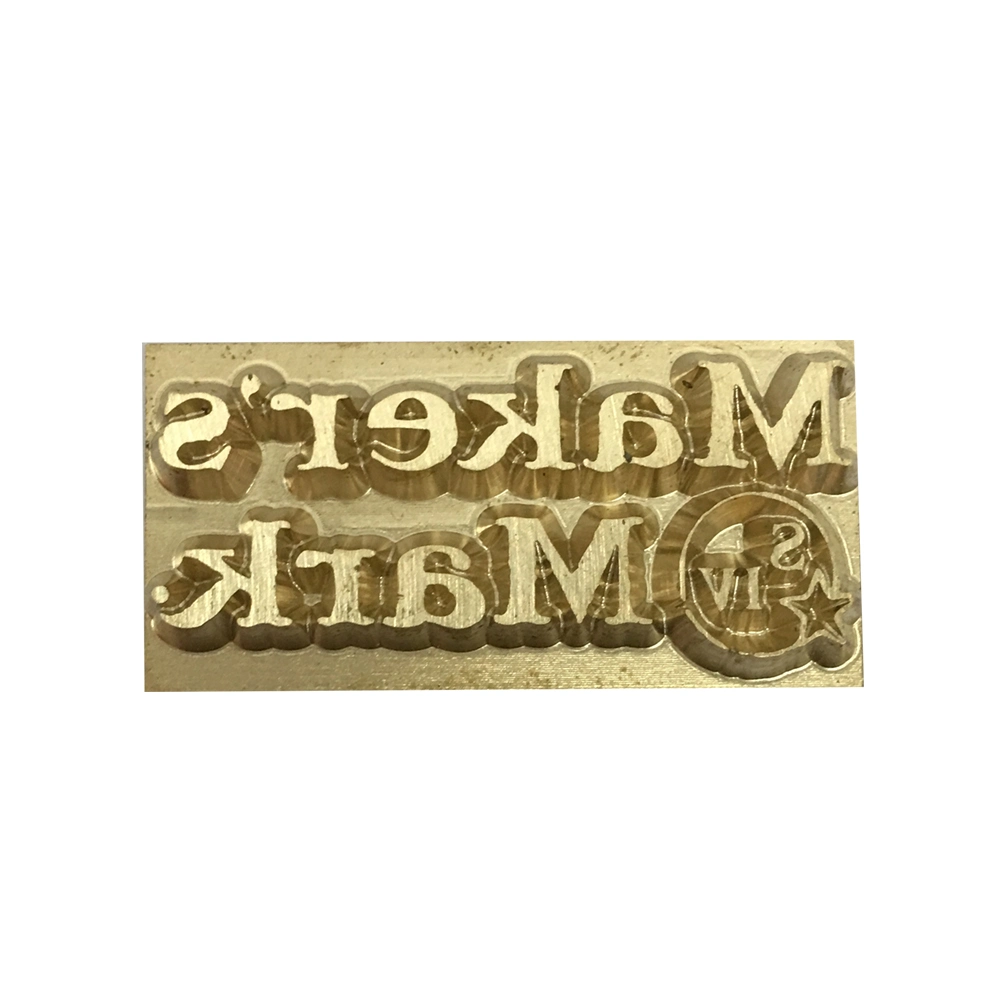 Gift Brass Ice Stamp with Wooden Handle