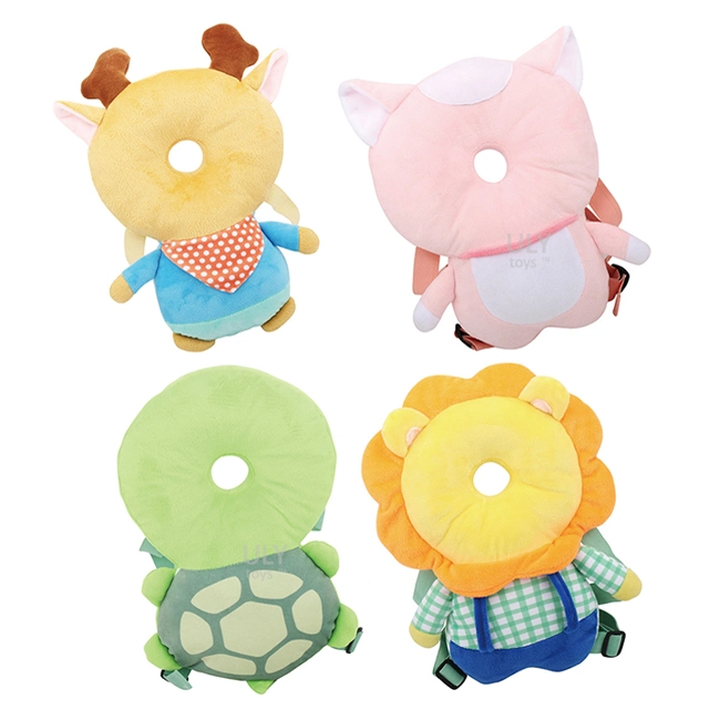 O algodão para bebês Plush Anti Queda Chefe da Segurança de almofadas brinquedos para bebés Soft Toddler Protecção da cabeça travesseiro com 4 Desenhos animados travesseiro do bebé