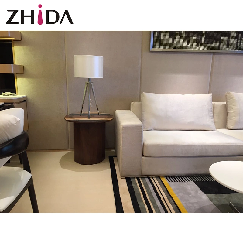 Zhida Factory Wholesale/Supplier Custom Made Hotel Apartment Furniture Modern Hotel Lobby Furniture Leisure Leather Chair Reception Sofa for Sale