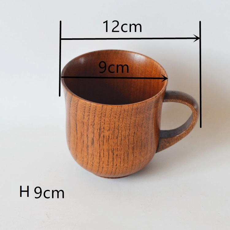 Fancy Bulk Árabe Vintage Madera reutilizable hecho a mano Hotel de encargo Casa Taza de té con leche de sake de café de madera