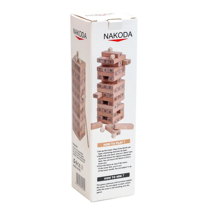 Popular de madera bloques de construcción números Stacking juguetes educativos