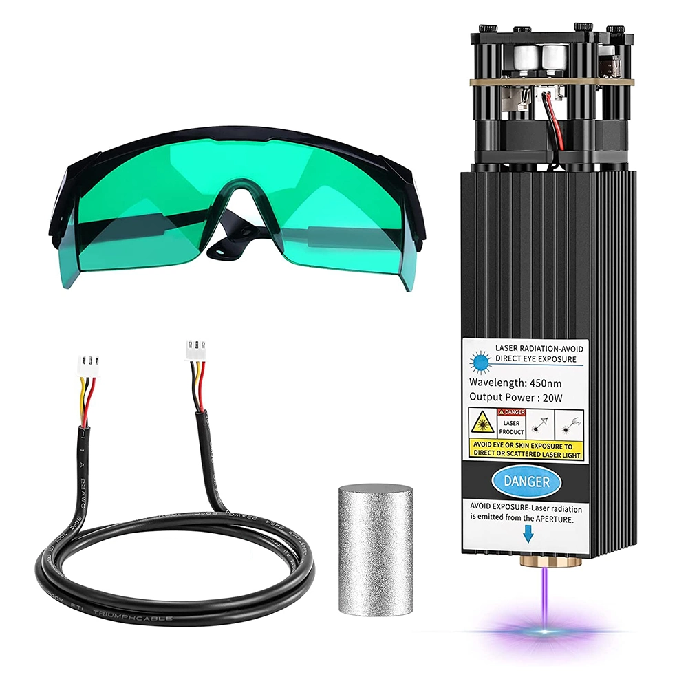 مجموعة وحدة نحت الليزر بقدرة 20 واط لماكينة توجيه CNC