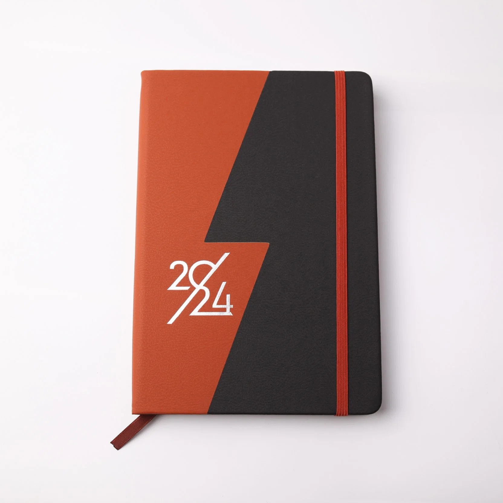 2024 Logotipo personalizado personalizables de tapa dura los planificadores de la PU Multicolor A5 Business Planner Agenda Bloc de notas de cuero con logo