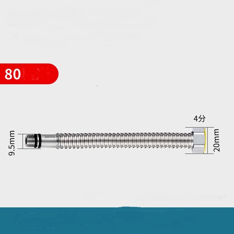 Flexible de metal corrugado de acero inoxidable tubería de agua de la manguera de gas DN20 DN15