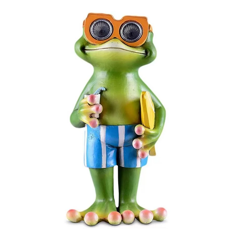 Frog Garden Decoration LED Eyes Solar Ci22783