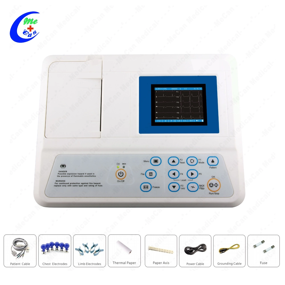 Médical numérique de haute qualité avec interprète 12 canaux EKG machine ECG portable