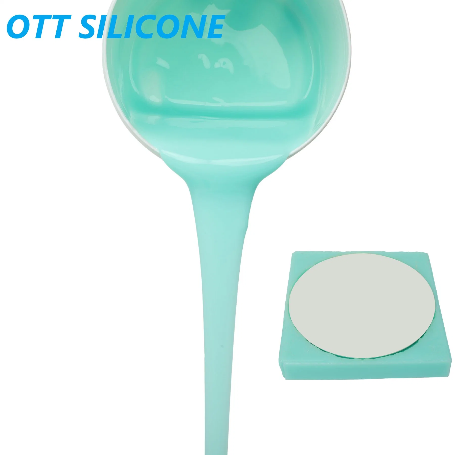 Hélices quentes 25 dureza RTV-2 líquido silicone molde carimbado Concreto