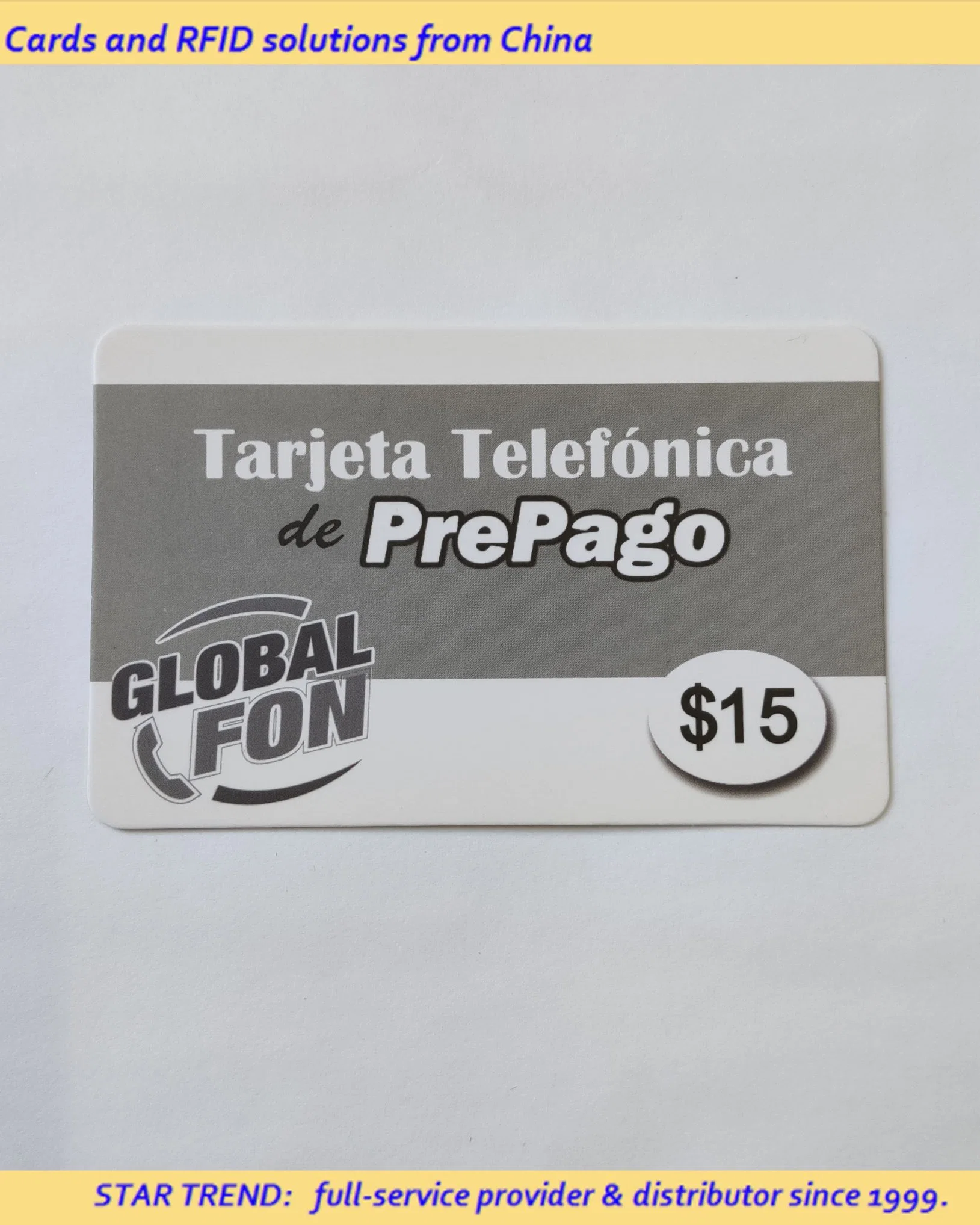 Tarjeta de papel /móviles de prepago de tarjeta/Tarjeta de llamada Scratch off