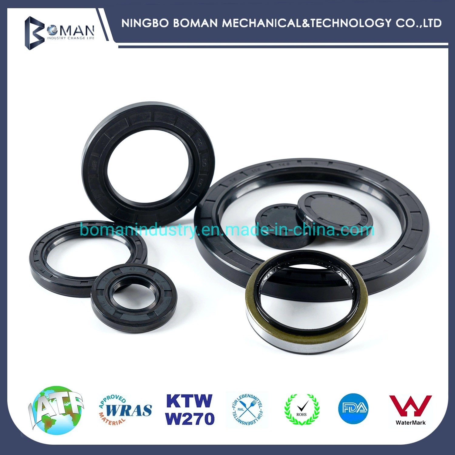 NBR Tc Double Lip Oil Seal in Custom Size