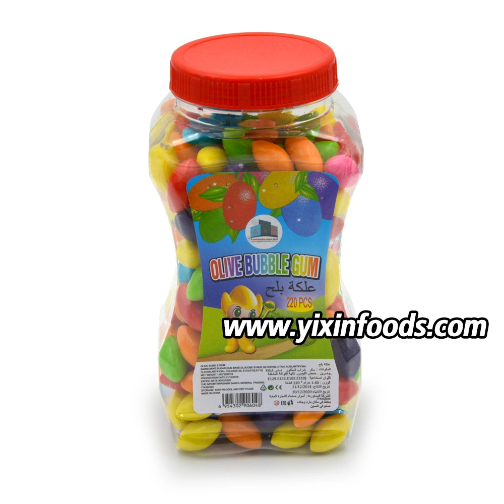 Factory Wholesale/Supplier Cheap Price 220 PCS Olivary Gum with Jar Packing