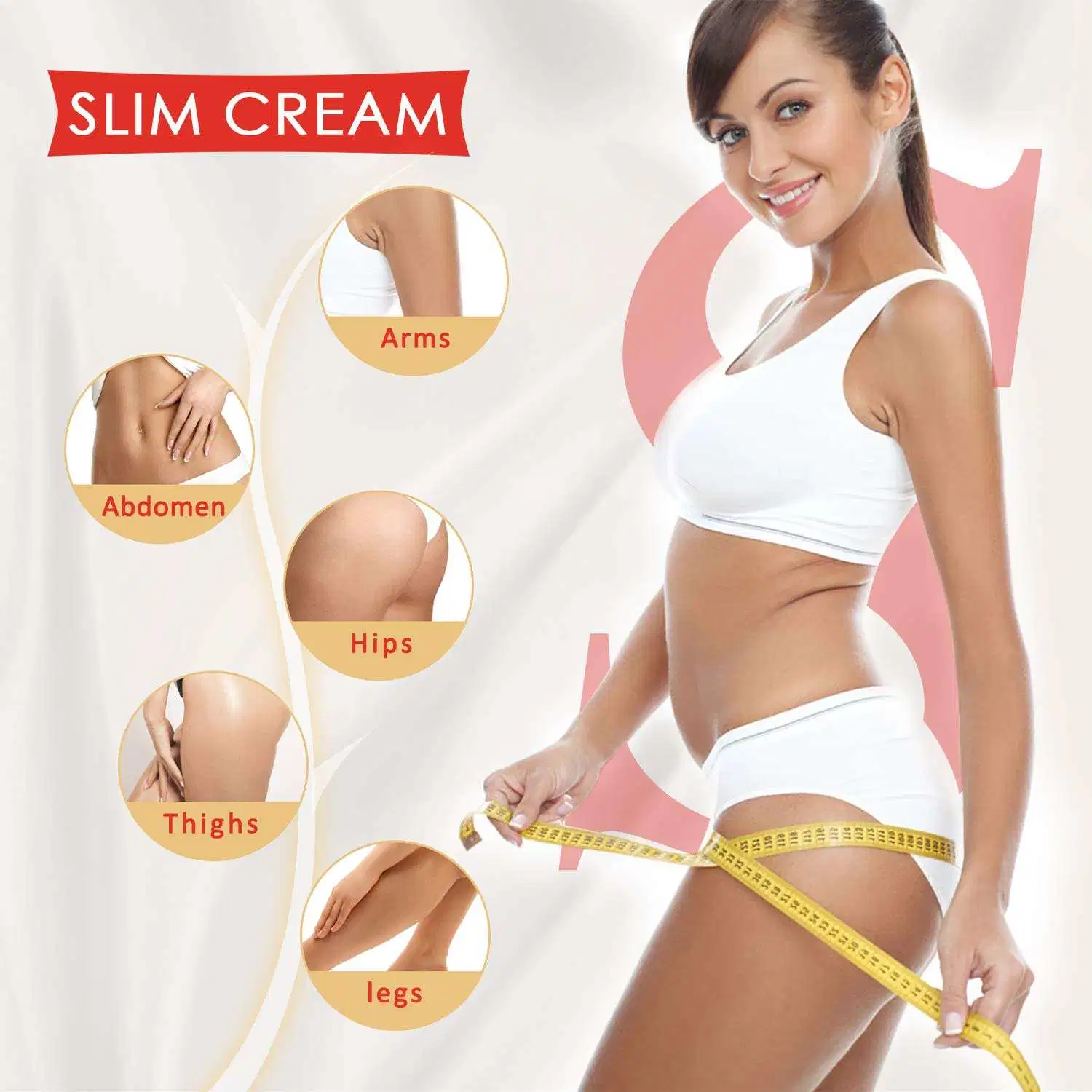 Private Label Hot Body Slimming Cream Effective Shaping Caffeine Slimming Cream