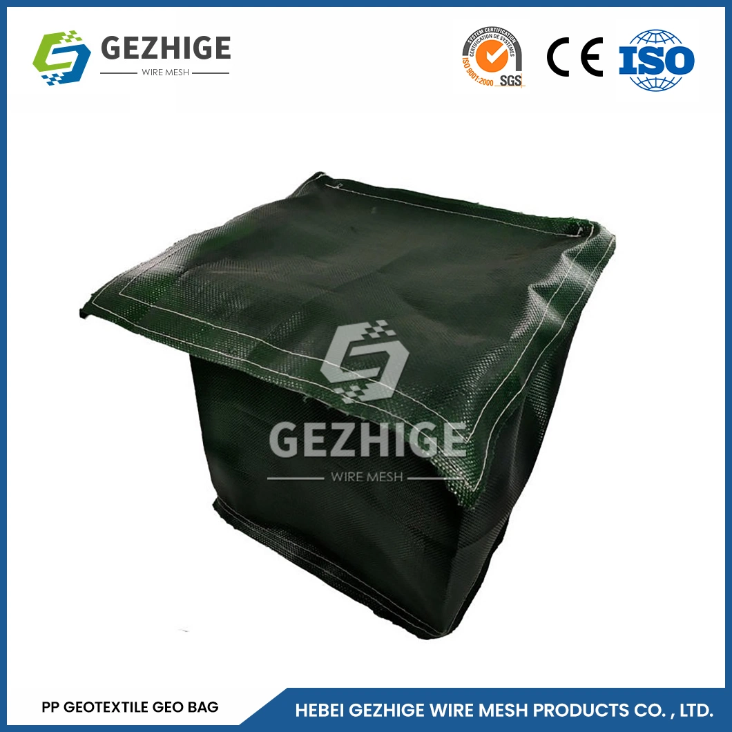 Gezhige malla hexagonal recubierta de plástico de altas prestaciones 2,0*0,5*0,5 M gabion galvanizado hexagonal NET China 100% Polipropileno/poliéster PP Eco-friendly gabion Bag