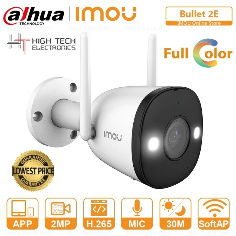 Wireless Imou CCTV Outdoor Security Camera Price Bullet WiFi Camera with HD Vision Glasses