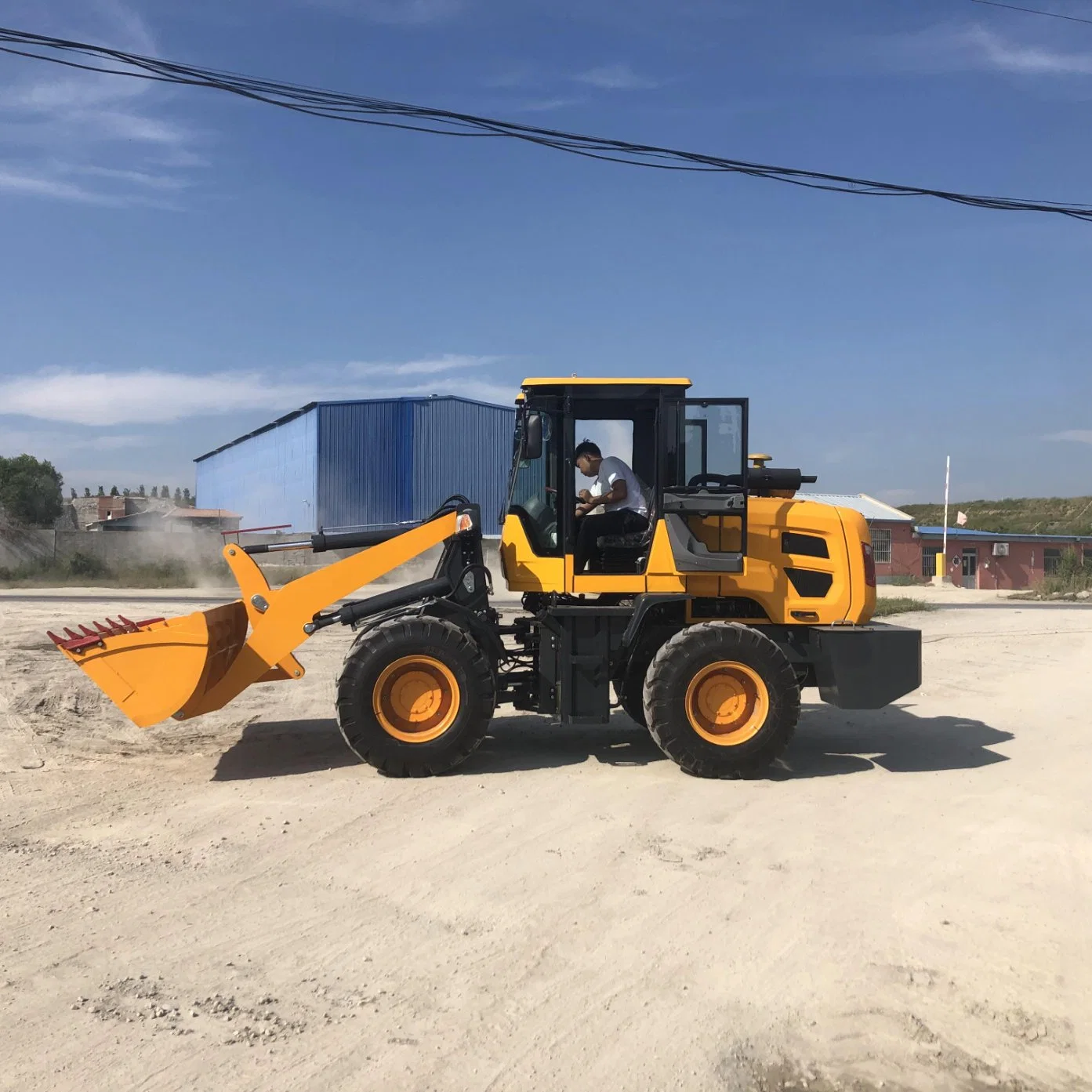 Construction Earth Moving Equipment Big Power Wheel Loader with Lawn Mover