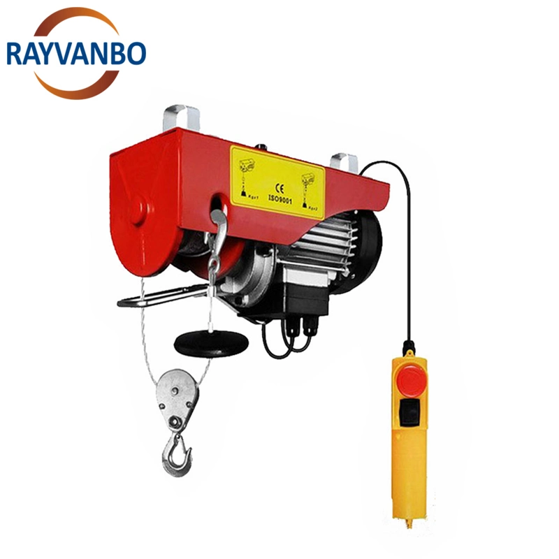 Mando a distancia Mini eléctrico Trolley grúa cable cuerda eléctrico Elevador de 1,5 toneladas