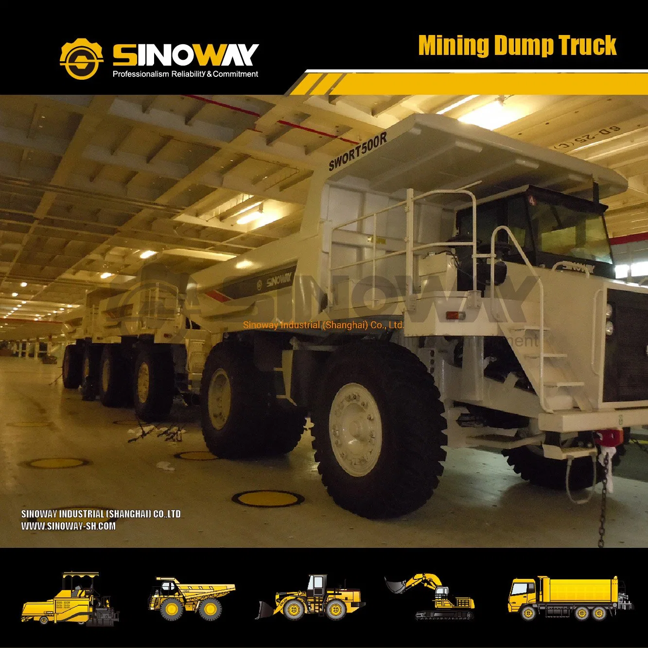 45ton Rock Truck Sinowy Mining Dumping Tipper Truck Price