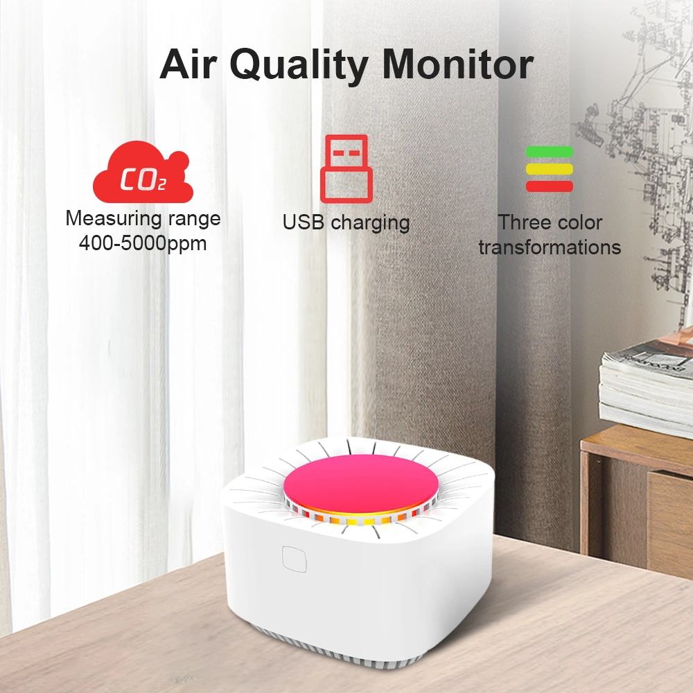 Tuya WiFi Infrared Sensor Portable CO2 Monitor Gas Detector Carbon Dioxide Meter