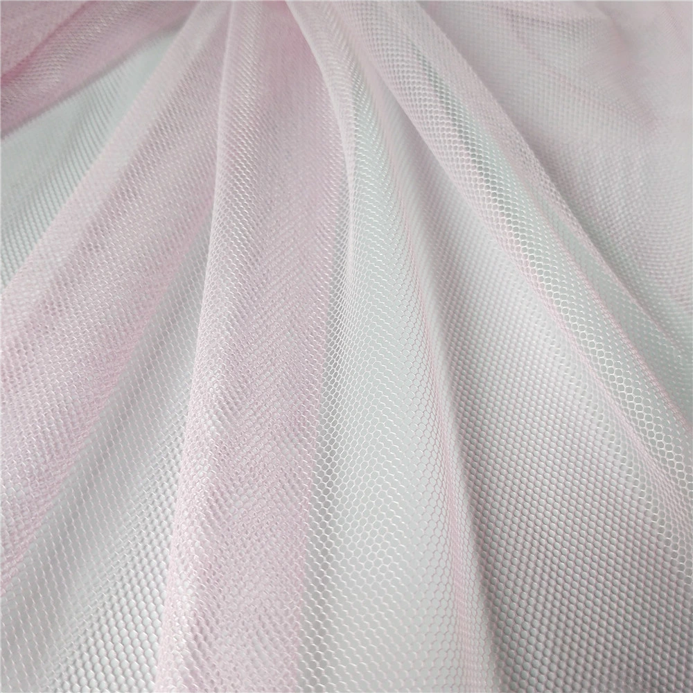 Wholesale/Supplier Polyester Matte Plain Warp Knit Soft Tulle Net Mesh Fabric for Home Textile