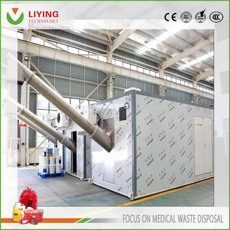 Solid Medical Waste Microwave Disinfection System on-Site Disposal Treatment Device