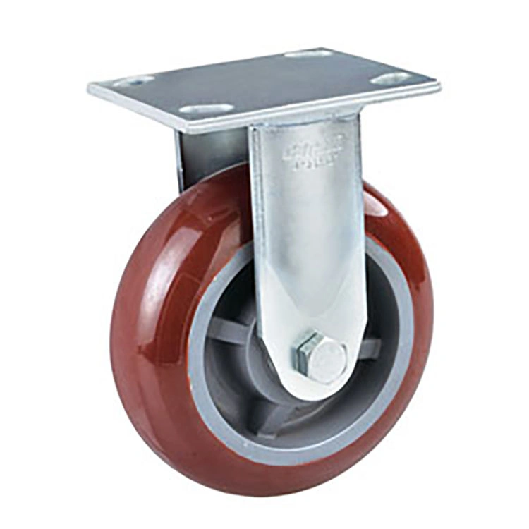 6 Inches Heavy Duty Rotating Swivel Caster with PU Wheel (Stainless steel)