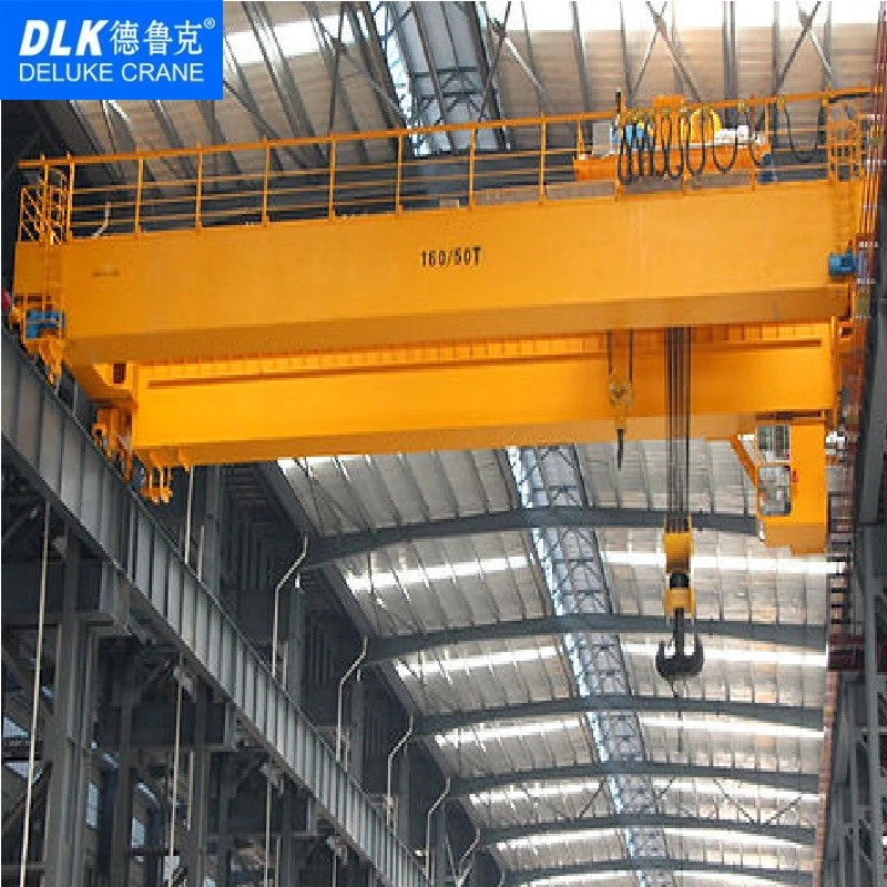 Construction Machinery Qd Type 350 Ton Double Girder Overhead Crane with Hook for Sale