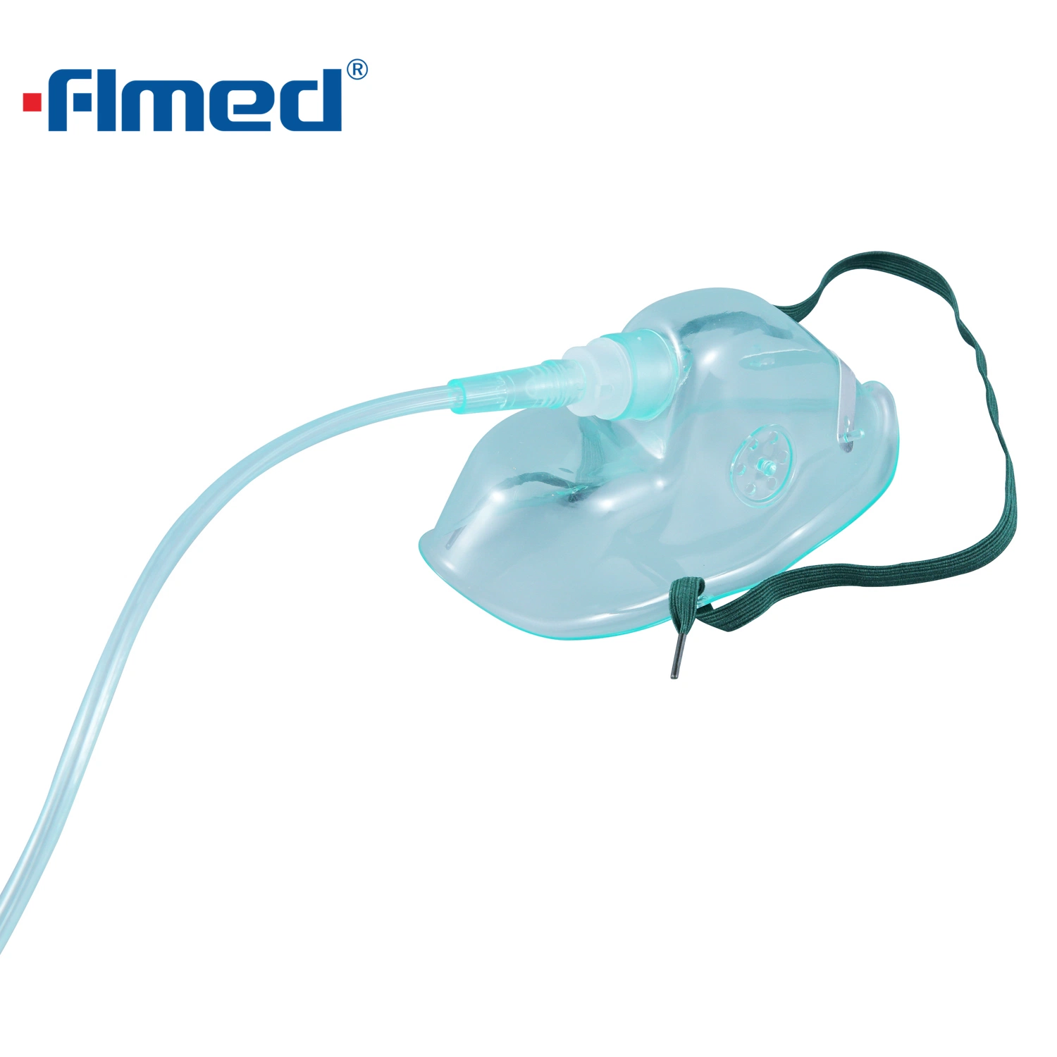 Disposable Medical Oxygen Mask Adult Oxygen Mask with 7FT Tubing & Elastic Strap