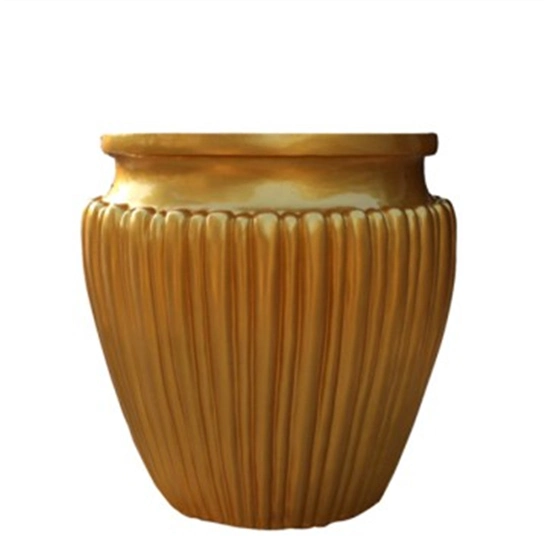 Fiberglass FRP Round Flower Planter Pot