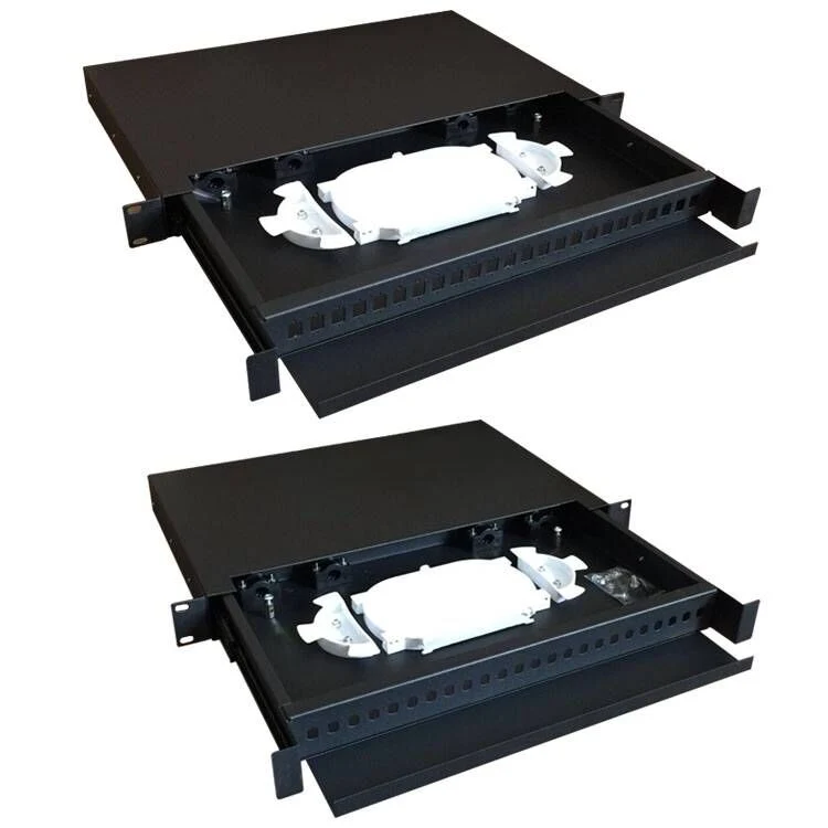 24 Port Drawer Patch ODF Rack Mounted Optic Fiber Panel