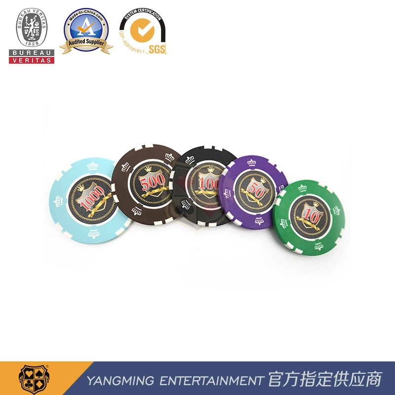 American Premium Design Iron Core Clay Crown Poker Casino Chip Coin Set Ym-Sghg002