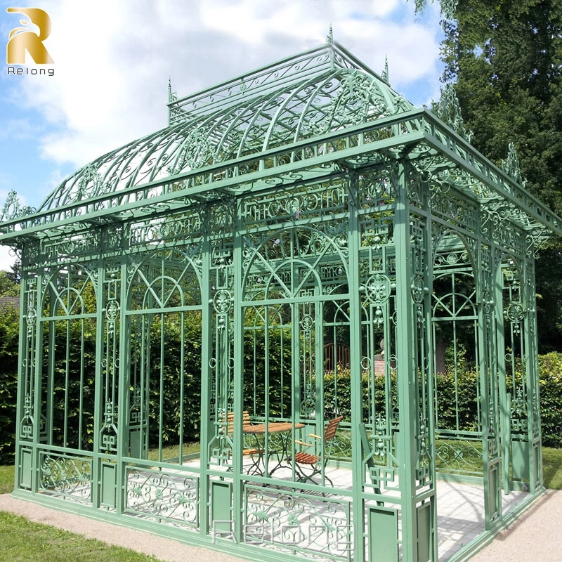 Large Outdoor Garden Decorative Cast Iron Garden Gazebo High quality/High cost performance  Wrought Iron Gazebo for Sale