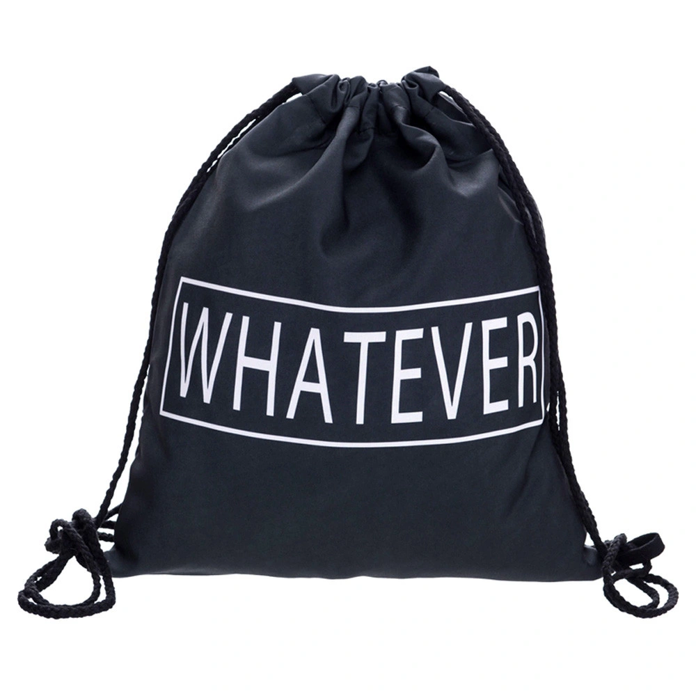 O logotipo personalizado saco para roupa suja de poliéster mochila Saco de pacote