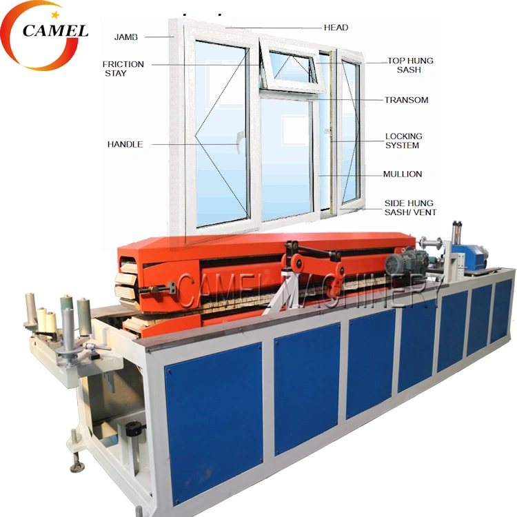 UPVC PVC WPC Wood Furniture Board Door Window Frame Profile Making Machine / Extrusion Production Line/ Extruder Equipment