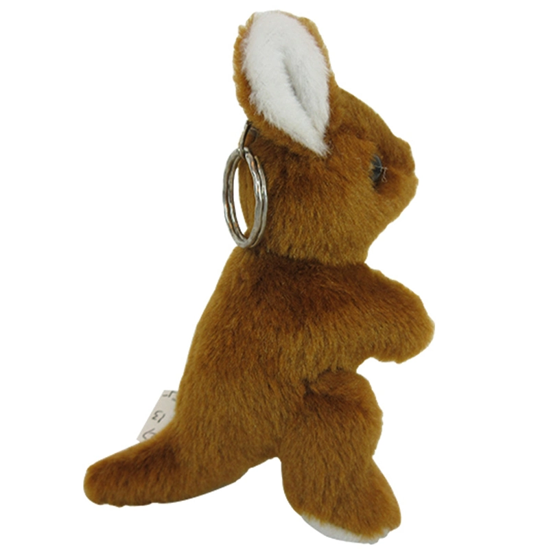 Lovely Mini Size 10cm Soft Kangaroo Toys Plush Keychain Stuffed Animal for Sale