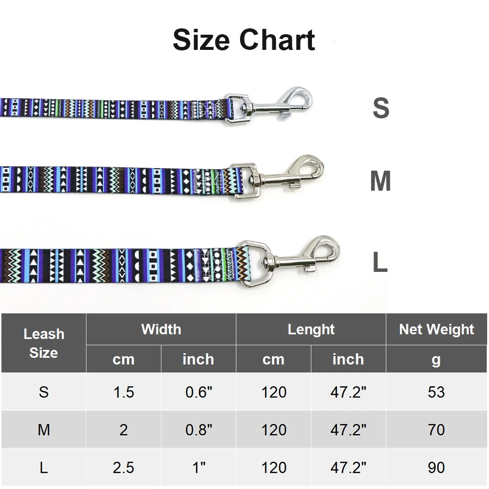 Hot Sale New Arrival Pet Supplies High Quality Dog Leash Handle Promotional Products Bohemian Folk Style Pet Leashes