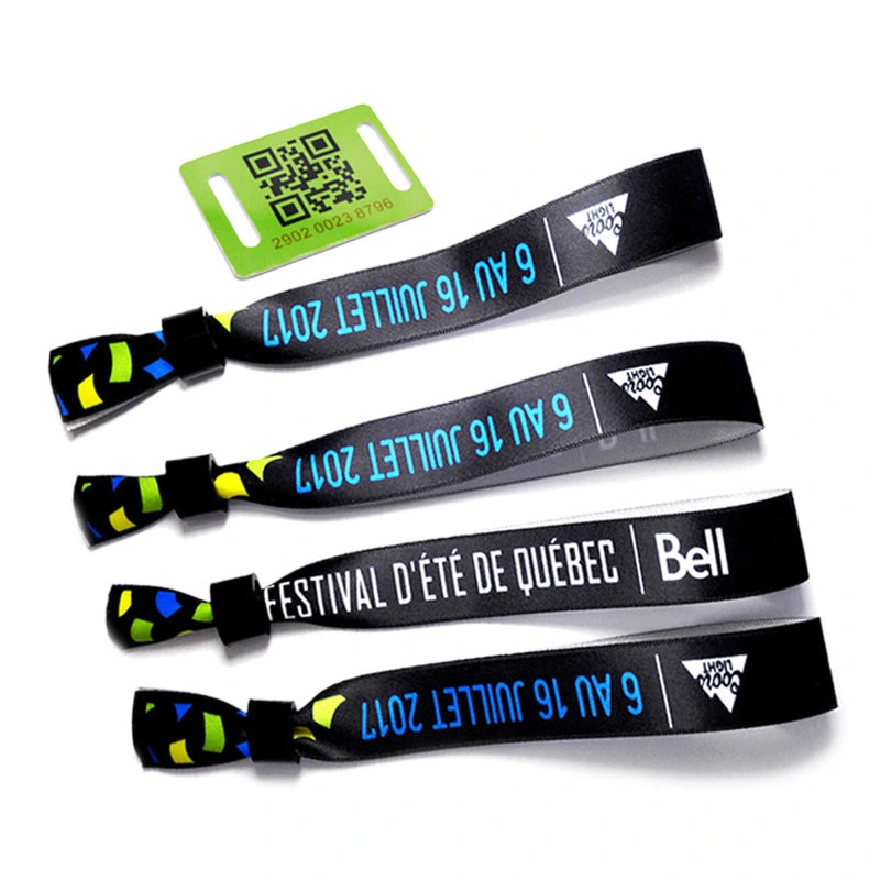 Disposable Woven Fabric RFID Wristband /Bracelet for Event Music, Concert