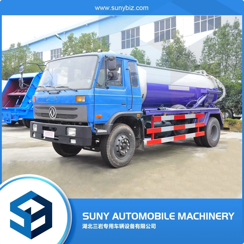 Dongfeng 8-10 Cubic Miters Vacuum Sewage Fecal Suction Tank Truck