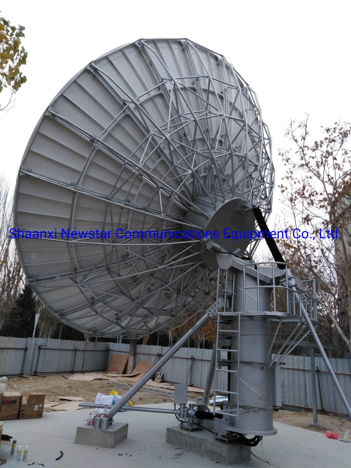 7.3m Big Size High Gain Earth Station Rx-Tx Communication Antenna