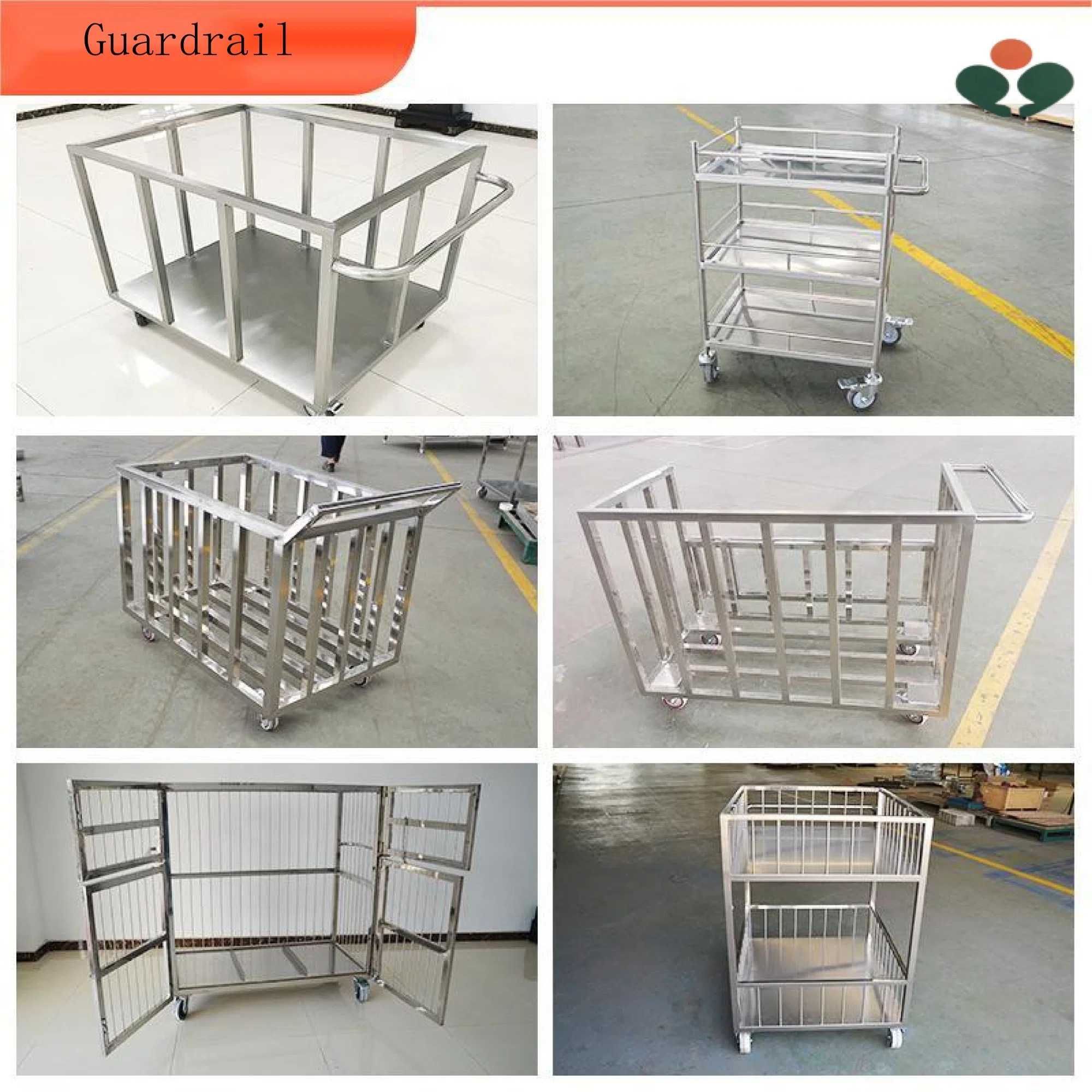 Stainless Steel Large Capacity Delivery Cart Medical Supply Hospital Equipment