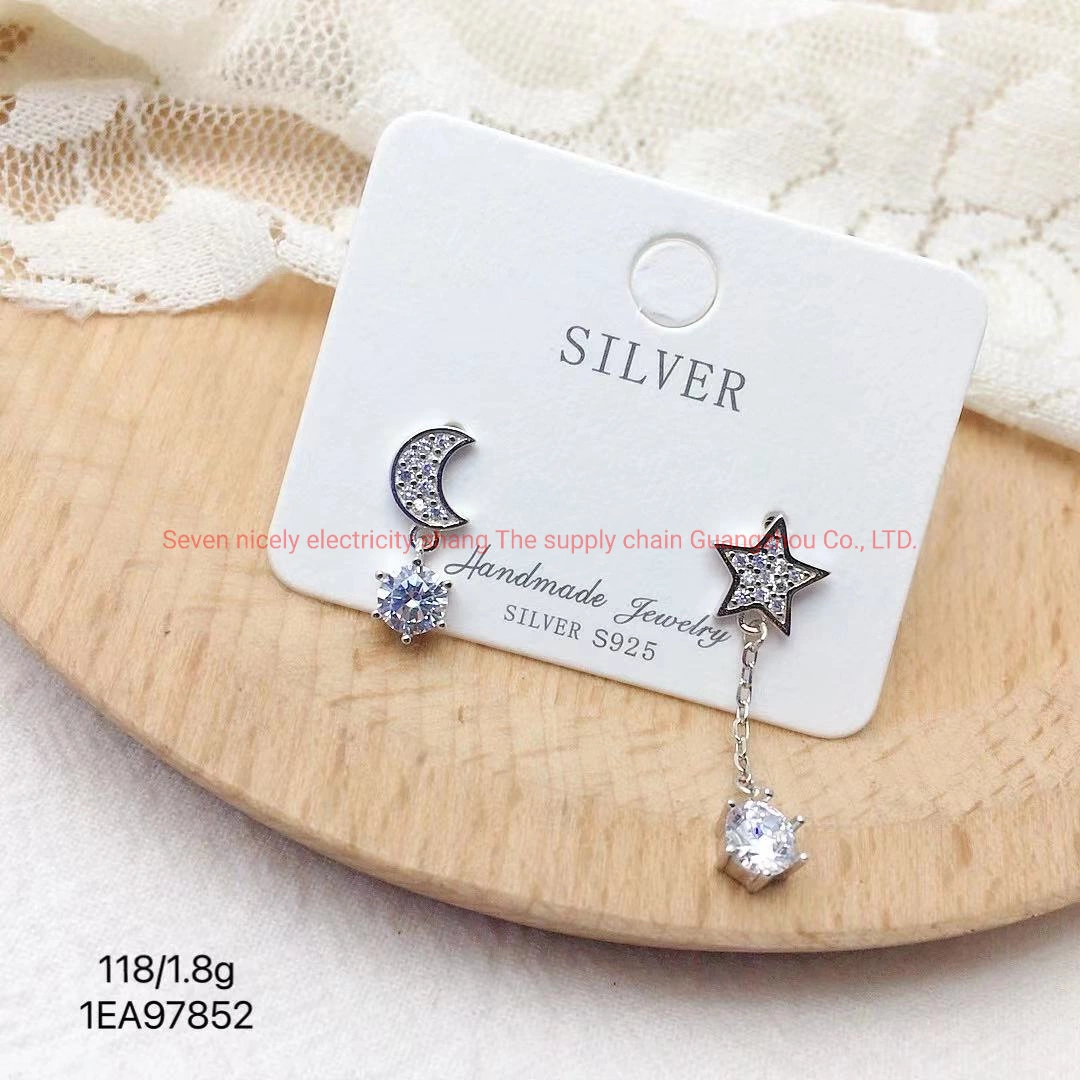 Пользовательские моды ювелирных изделий высокого качества 925 стерлингов серебряные серьги ODM горячая продажа женщин аксессуары
