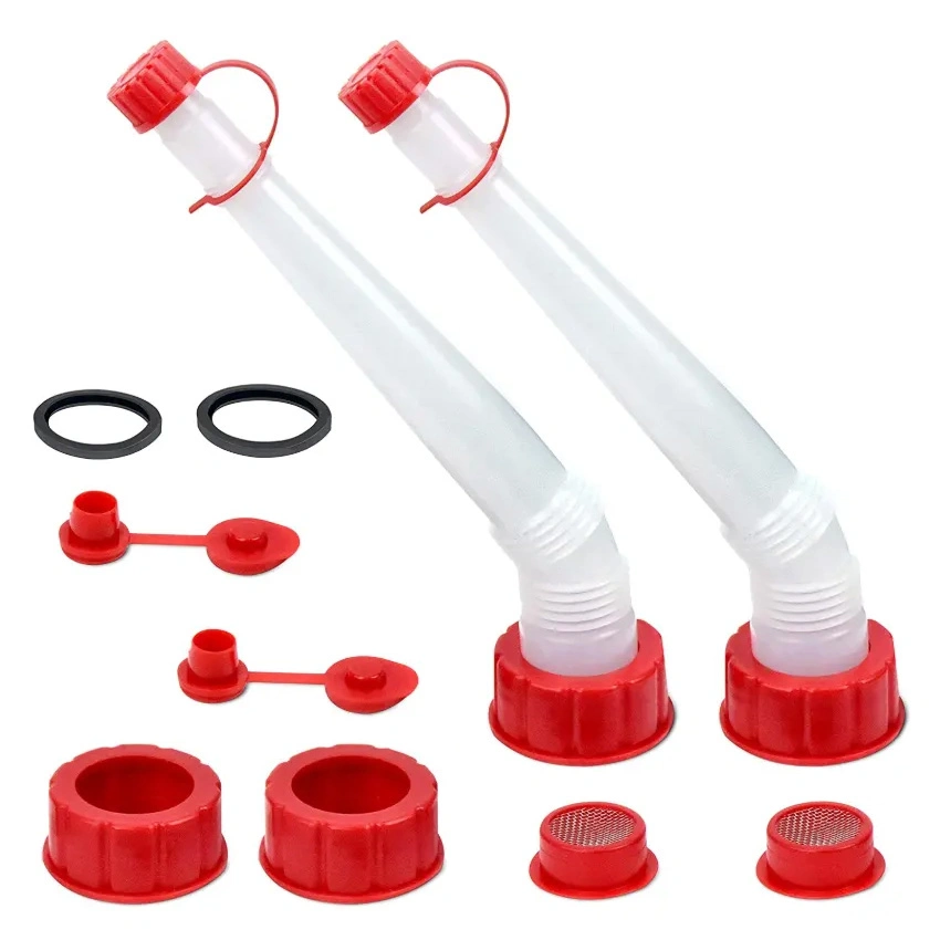 Flexibler Tülle aus Polypropylen (PP) mit flexiblem Tülle und flexiblem O-Auslauf, rot, Trichter, King-Typ