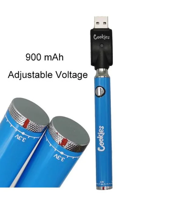 Display Vape Pen 900 mAh Cookies Vape Battery with Variable Voltage