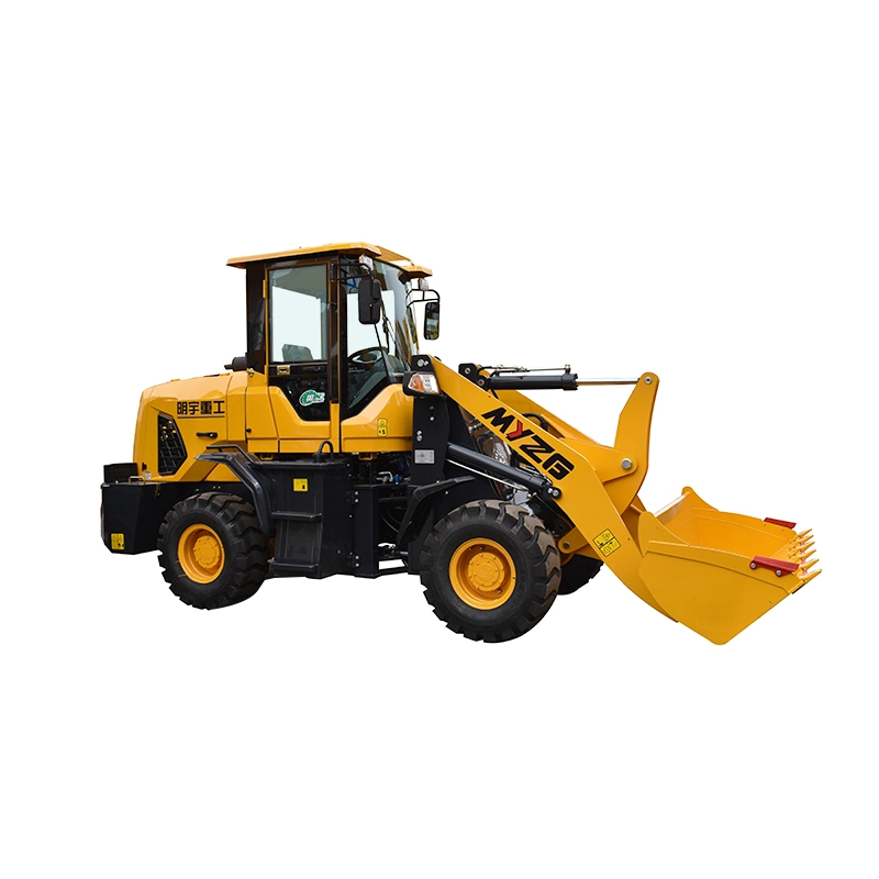 Chinese Myzg Zl928z CE/ISO Construction Machinery 1.6t/Ton Torque Converter Boom/Payloader/Wheel Loader Price with Grapple/Mulcher/Log Clamp