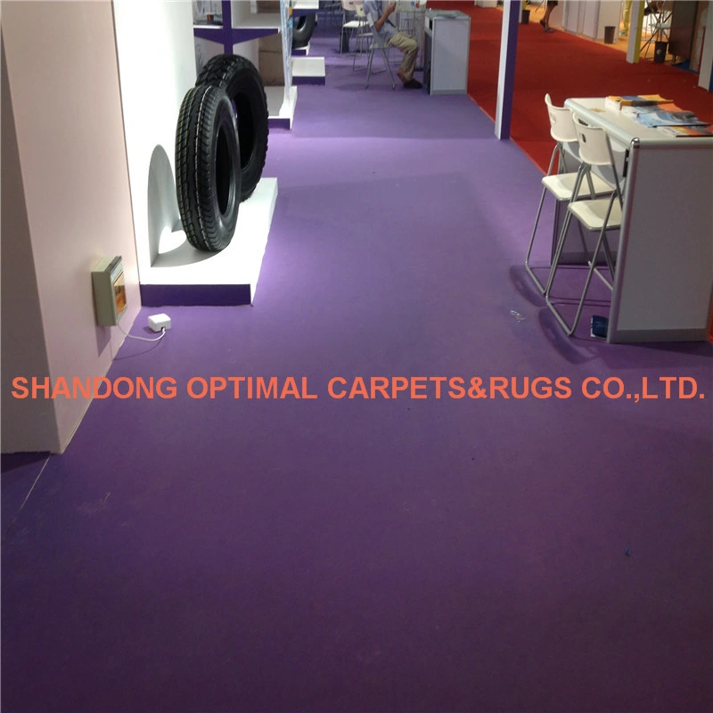 Needle Punched Air Exhibition Felt Carpet for Fair with PE Resist Film or Without Resist Film